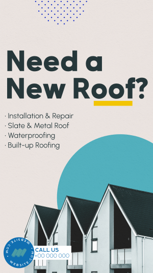 Building Roof Services Instagram story Image Preview