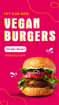 Vegan Burger Buns  Facebook Story Design