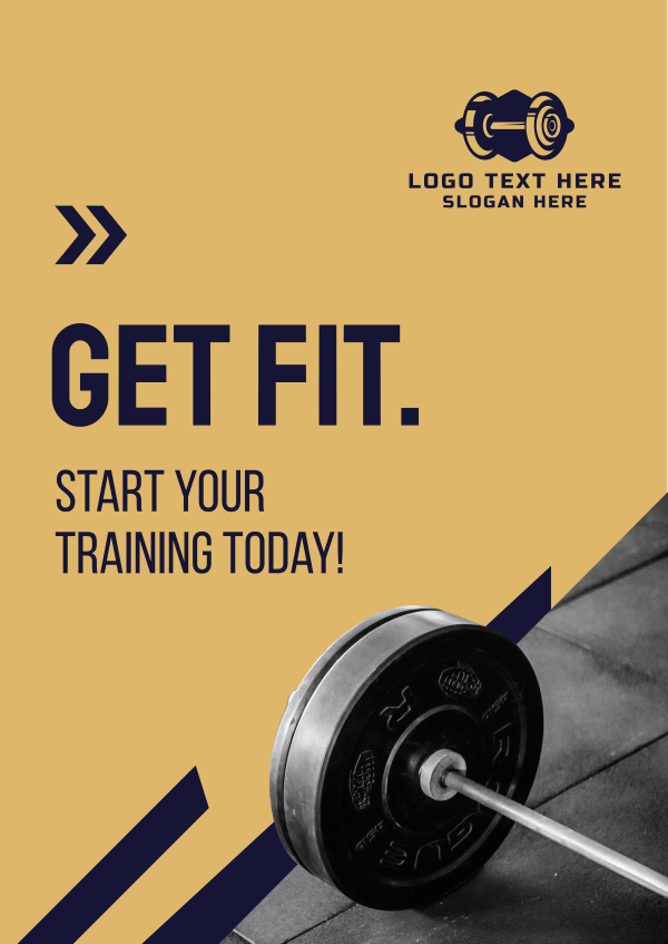Get Fit Weight Lifting  Poster Design Image Preview