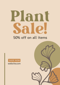 Artistic Plant Sale Poster Image Preview