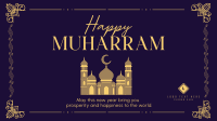 Decorative Islamic New Year Animation Image Preview