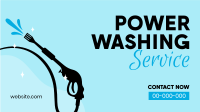 Professional Power Washing Facebook Event Cover Design