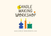 Candle Workshop Postcard Design