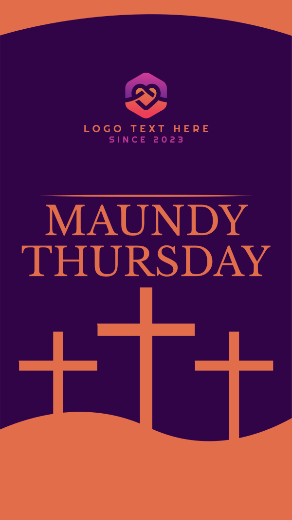 Maundy Thursday Holy Thursday Instagram Story Design Image Preview