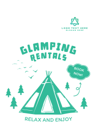 Holiday Glamping Rentals Flyer Image Preview