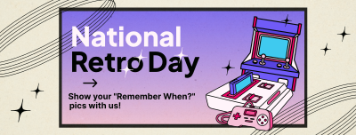 Unique Retro Day  Facebook cover Image Preview