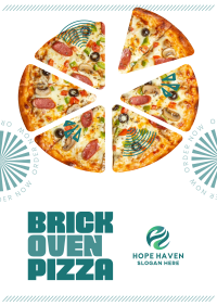 Simple Brick Oven Pizza Poster Image Preview