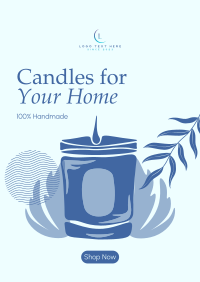 Boho Candle Collection Poster Design