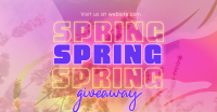 Exclusive Spring Giveaway Facebook Ad Design