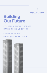 Building Our Future Invitation Design