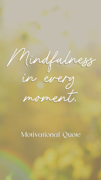 Mindfulness Quote Instagram reel Image Preview