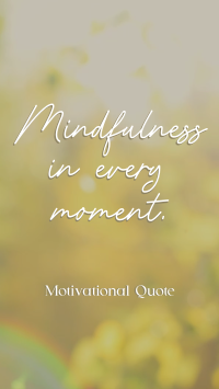 Mindfulness Quote Instagram Reel Design