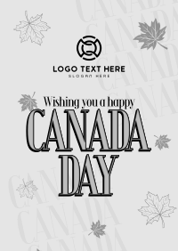 Hey Hey It's Canada Day Poster Design
