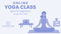 Online Yoga YouTube cover (channel art) Image Preview