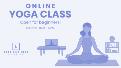 Online Yoga YouTube Banner Image Preview