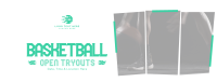 Basketball Ongoing Tryouts Facebook Cover Preview
