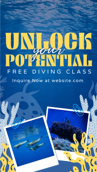 Free Diving Class TikTok Video Preview