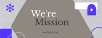 Stylish Our Mission Facebook Cover Design