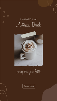 Spice Autumn Drinks Facebook Story Design
