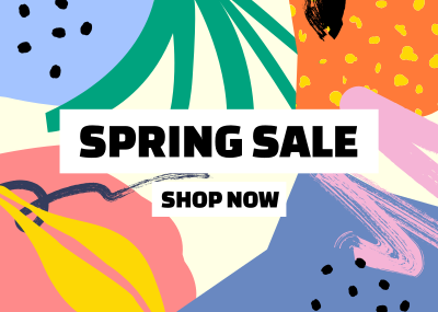 Fun Spring Sale Postcard Image Preview