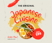 Original Japanese Cuisine Facebook Post Design