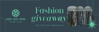 Elegant Fashion Giveaway Twitter header (cover) Image Preview