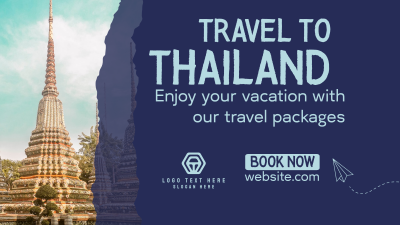 Thailand Travel Facebook event cover Image Preview