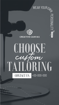 Choose Custom Tailoring TikTok video Image Preview