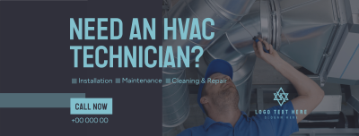 HVAC Technician Facebook cover Image Preview