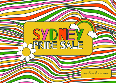 Y2K Sydney Pride Postcard Image Preview