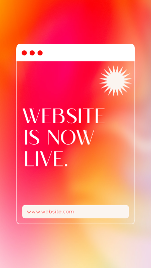 Website Now Live Instagram story Image Preview