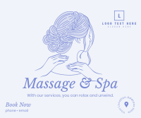 Cosmetics Spa Massage Facebook Post Design