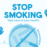Smoking Habit Prevention Instagram Post Design