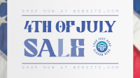 Minimalist 4th of July Sale Facebook event cover Image Preview