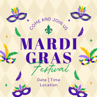 Mardi Gras Festival Instagram post Image Preview