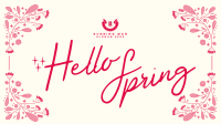 Floral Hello Spring Animation Image Preview