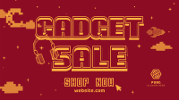 Retro Gadget Sale Facebook Event Cover Design