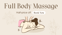 Body Massage Promo Facebook event cover Image Preview