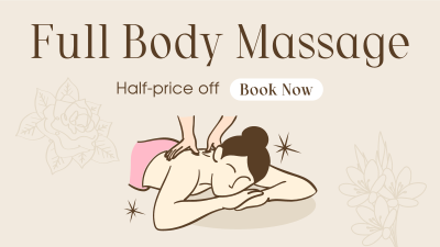 Body Massage Promo Facebook event cover Image Preview