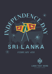 Sri Lanka Independence Badge Poster Image Preview
