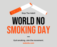 World No Smoking Day Facebook Post Design