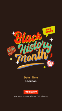 Multicolor Black History Month Facebook story Image Preview