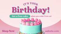 Birthday Cake Promo Facebook Event Cover Image Preview