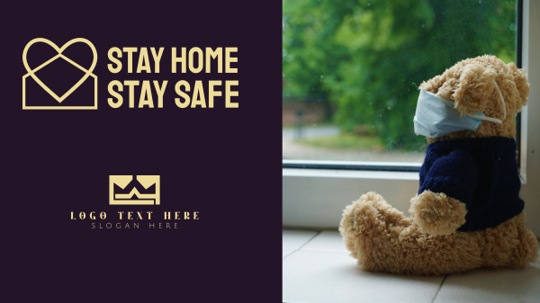 Stay Home Logo Facebook Event Cover Design Image Preview