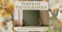 Modern Portrait Photographer Facebook Ad Image Preview