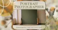 Modern Portrait Photographer Facebook ad Image Preview