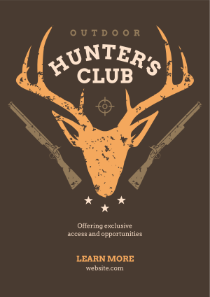 Join The Hunter's Club Flyer Image Preview