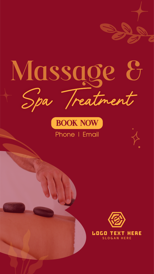 Massage and Spa Wellness Facebook Story Design