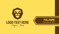Safari Lion Head Business Card Design