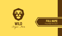 Safari Lion Head Business Card Image Preview